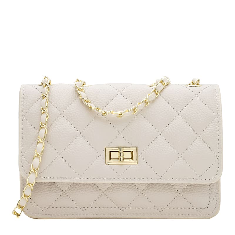 Женская кожаная сумка Borsa Leather K11512w-white